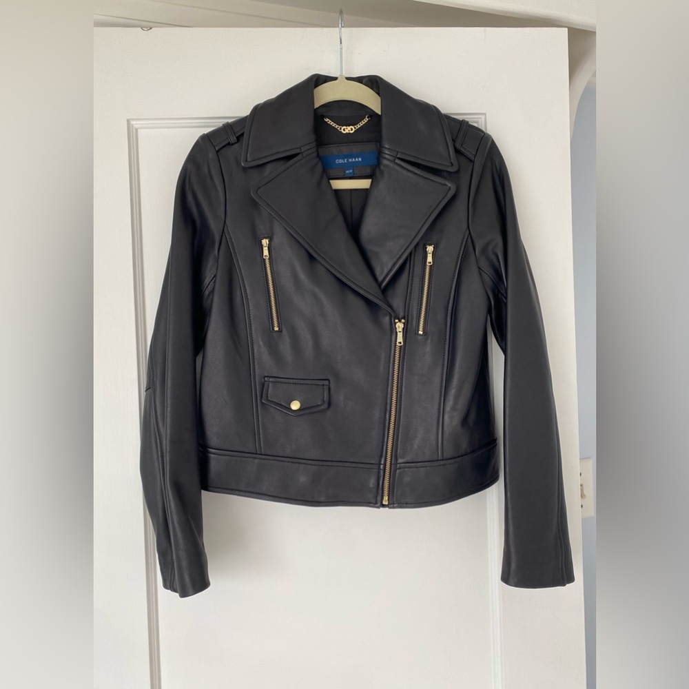 Cole Haan Leather Jacket size XS